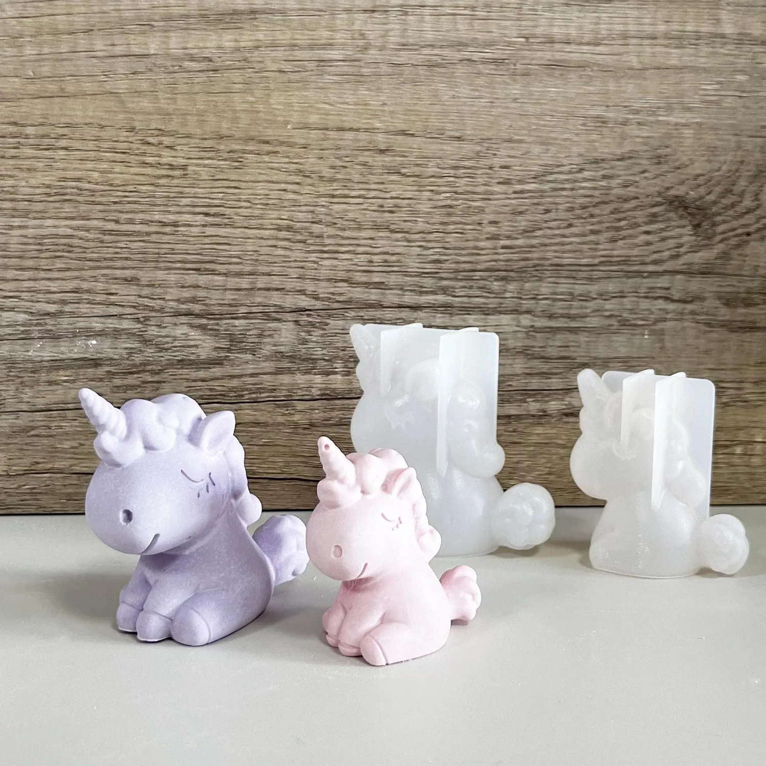 Candle Supplies Wholesale - 3D geometrica in silicone unicorno gatto